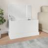 High Gloss White Storage Box 70x40x38 cm - Durable & Stylish