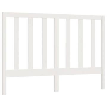 Stylish White Bed Headboard - Solid Pine 166x4x100 cm