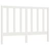 Stylish White Bed Headboard - Solid Pine 166x4x100 cm