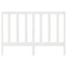 Stylish White Bed Headboard - Solid Pine 166x4x100 cm