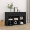 Sideboard Black 100x30x59.5 cm Engineered Wood Colour black Quantity in Package 1 