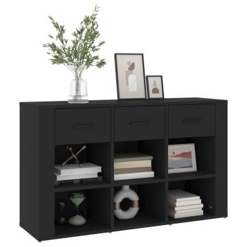 Classic Black Sideboard 100x30x59.5 cm - Engineered Wood