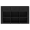 Classic Black Sideboard 100x30x59.5 cm - Engineered Wood