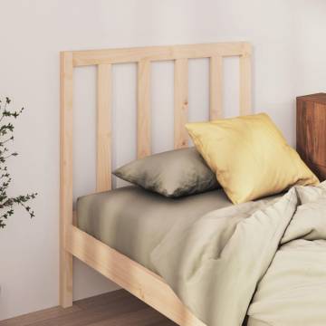 Stylish Solid Pine Bed Headboard - 96x4x100 cm