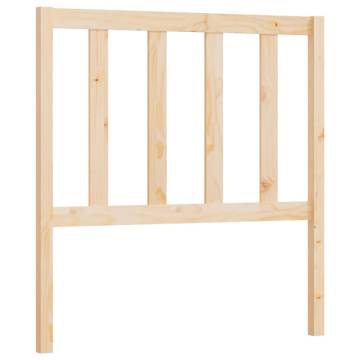 Stylish Solid Pine Bed Headboard - 96x4x100 cm