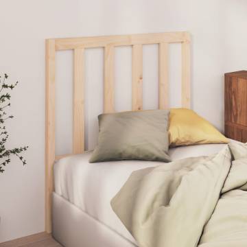 Stylish Solid Pine Bed Headboard - 96x4x100 cm