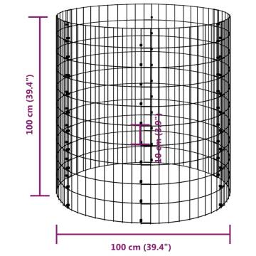 Garden Composter Ø100x100 cm Galvanised Steel - Durable & Practical