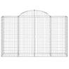 Arched Gabion Baskets - 40 pcs Galvanised Iron | HipoMarket