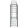 Arched Gabion Baskets - 40 pcs Galvanised Iron | HipoMarket