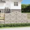 Arched Gabion Baskets 12 pcs 300x30x160/180 cm Galvanised Iron Size 300 x 30 x 160/180 cm Quantity in Package 12 