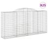 Arched Gabion Baskets 25 pcs - Durable Garden Barriers