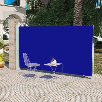 Patio Retractable Side Awning 160x300 cm - Blue | HipoMarket