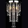 Elegant White Metal Ceiling Lamp with Crystal Beads - Hipomarket