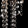 Elegant White Metal Ceiling Lamp with Crystal Beads - Hipomarket