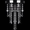 Elegant White Metal Ceiling Lamp with Crystal Beads - Hipomarket