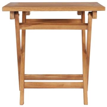 Folding Garden Table - Solid Teak Wood | HipoMarket