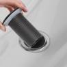 Push Drain Without Overflow Function - Grey, Durable Design