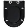 Soft-Close Toilet Seat with Quick-Release - Black | HipoMarket