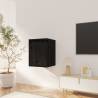 Wall Cabinet Black 30x30x40 cm Solid Wood Pine Colour black Quantity in Package 1 Number of Pieces 