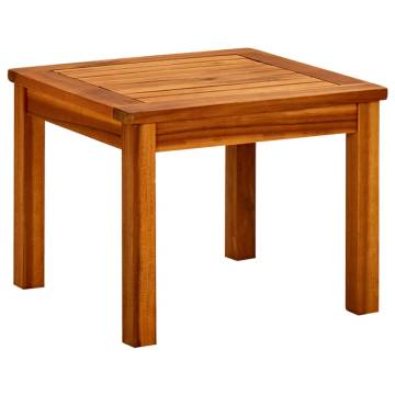 Garden Coffee Table - Solid Acacia Wood 45x45x36 cm