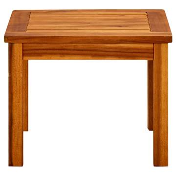 Garden Coffee Table - Solid Acacia Wood 45x45x36 cm