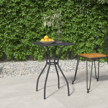 Stylish Anthracite Garden Table 50x50x72 cm - Steel Mesh Design