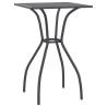 Stylish Anthracite Garden Table 50x50x72 cm - Steel Mesh Design