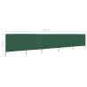 5-Panel Wind Screen Fabric 600x80 cm - Green | HipoMarket