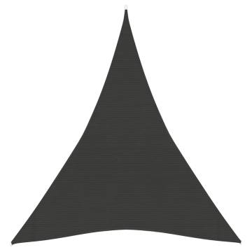 Sunshade Sail Anthracite 4x5x5 m | HDPE Sun Shelter