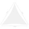 Sunshade Sail Oxford Fabric Triangular 4.5x4.5m - White