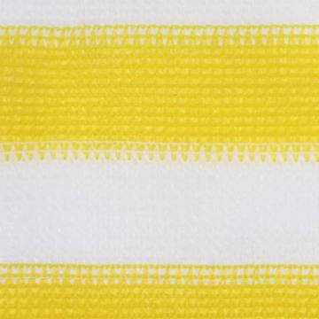 Balcony Screen Yellow and White 90x500 cm - Privacy & Shade