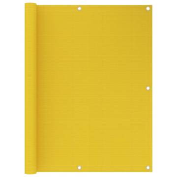 Yellow Balcony Screen 120x500 cm | HDPE Privacy Shade