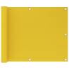 Balcony Screen Yellow 75x600 cm HDPE Colour yellow Size 75 x 600 cm Quantity in Package 1 