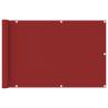 Balcony Screen Red 90x400 cm HDPE Colour red Size 90 x 400 cm Quantity in Package 1 