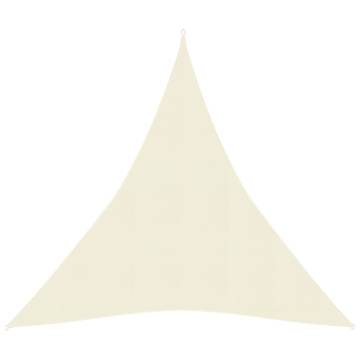 Sunshade Sail Cream 5x6x6m - HDPE UV Protection