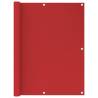 Balcony Screen Red 120x500 cm HDPE Colour red Size 120 x 500 cm Quantity in Package 1 