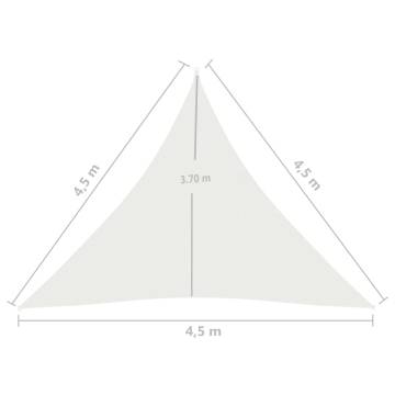 Sunshade Sail 4.5x4.5m HDPE - White | HipoMarket UK