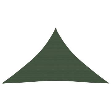 Dark Green Sunshade Sail 3.5x3.5x4.9m | UV & Mould Resistant