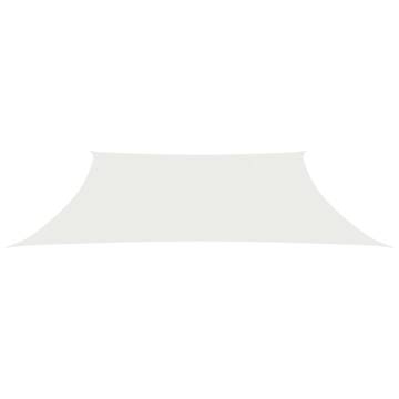 HDPE Sunshade Sail 3x4m - White, UV & Mould Resistant