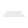 HDPE Sunshade Sail 3x4m - White, UV & Mould Resistant