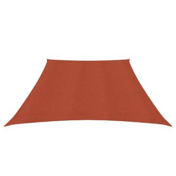 Terracotta Sunshade Sail 160 g/m² - 3x4m HDPE | HipoMarket