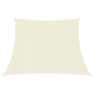 Sunshade Sail 160 g/m² Cream 4/5x3 m HDPE - Buy Online