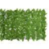 Privacy Balcony Screen with Green Leaves - 600x75 cm