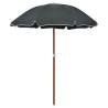 Parasol with Steel Pole 180 cm Anthracite Colour anthracite Size 180 cm Quantity in Package 1 