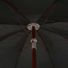 Elegant 180 cm Anthracite Parasol with Steel Pole | HipoMarket