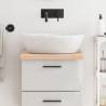 Wooden Bathroom Countertop 40x50 cm - Solid Oak & Handmade