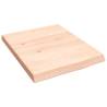 Wooden Bathroom Countertop 40x50 cm - Solid Oak & Handmade