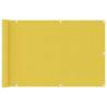 Balcony Screen Yellow 90x400 cm HDPE Colour yellow Size 90 x 400 cm Quantity in Package 1 