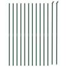 Wire Mesh Fence with Flange Green 1x25 m - Durable & Versatile