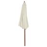 Elegant Sand White Parasol 300x258 cm - Hipomarket UK